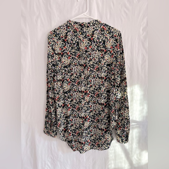 ANTHROPOLOGIE Maeve Matilda Floral Button Down Blouse Tunic Top Size M - Picture 8 of 12